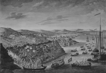 Vue de la prise de Québec, 13 septembre 1759, vers 1760