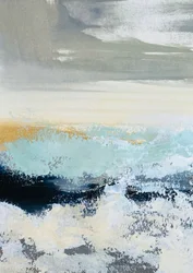 Paysage marin « Horizon doré »