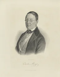 Portrait du pianiste et compositeur Charles Mayer 1799-1862, vers 1854