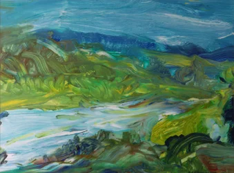 Paysage de la rivière bleue II, 1988