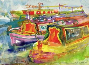 Bateaux sur le canal, 1989