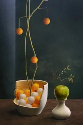 Élégante nature morte aux fruits