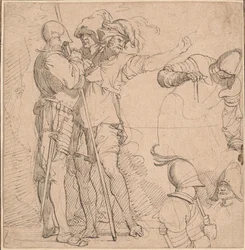 Capriccio dérivé de "Figurine" de Salvator Rosa
