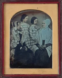 Isabel, Charlotte, Rebecca et Charlotte Anne Ashworth, c. 1846-1847 (photo)