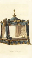 Lit de camp pour un officier militaire
