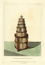 Bibliothèque circulaire mobile
