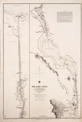 Carte du canal de Suez
