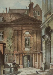Hôpital du Christ pour orphelins, Newgate Street, Londres, vers 1885