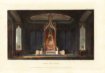 Conception pour une chambre gothique