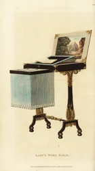 Table de travail élégante, époque Régence