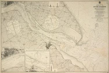 Angleterre, côte Est, entrée de la rivière Humber relevée par le capitaine G.E. Richards HM navire de relevé 