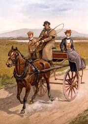 Voiture irlandaise, vers 1895