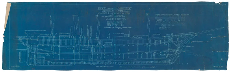 Plan de section longitudinale de 