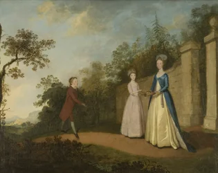 Mary et Emmette Pettener et Maître Partridge, vers 1770