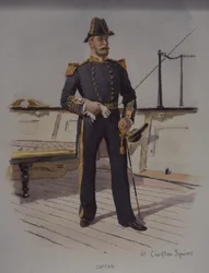 Capitaine de la Royal Navy, fin du 19e siècle