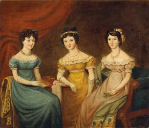 Trois sœurs Hughes (huile sur toile)