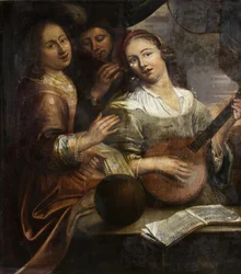 Trois musiciens, vers 1700