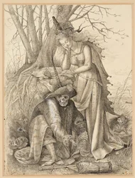 Allégorie de la vanité : La Mort et une jeune femme