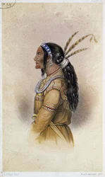 Guerrier Kuteka Kutchin, dans "Artic Searching Expedition: journal d