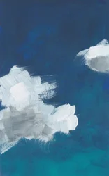 « Nuages bleus » (abstrait)