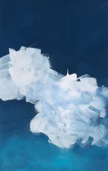 Paysage abstrait de nuages bleus