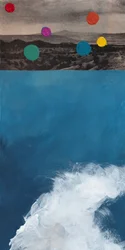 Vague colorée du désert