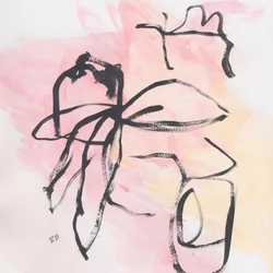 Abstrait rose fluide