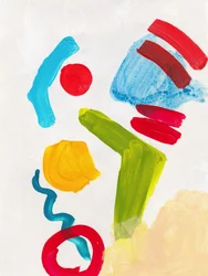 Motif abstrait aux couleurs vives
