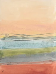 Horizon abstrait et chaleureux