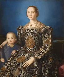 Italien : Ritratto di Eleonora di Toledo col figlio Giovanni Portrait d