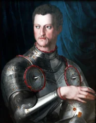 Portrait de Cosimo I dei Medici en armure.