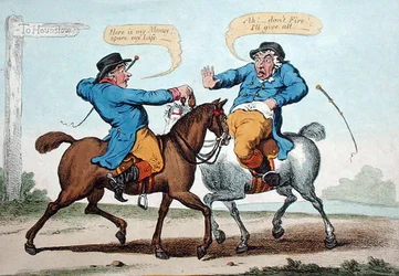 Tout Voleur est un Lâche, publié par Hannah Humphrey en 1801