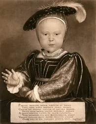 Prince Edward, plus tard roi Édouard VI, vers 1540