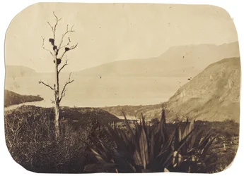 Lac et mont Tarawera depuis Te Wairoa