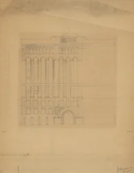 Mills Building, San Francisco, Californie, croquis de conception