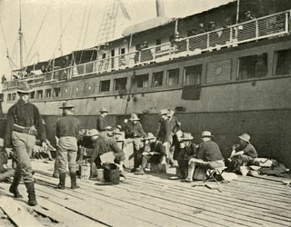 13e Infanterie au petit déjeuner, Guerre hispano-américaine, 11 juin 1898