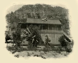 Quartier général cubain à Daiquiri, guerre hispano-américaine, juin 1898, 1899