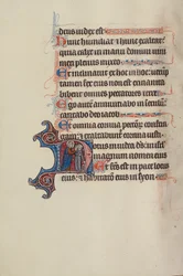 Initial N : Dieu enlève le bandeau de Synagoga