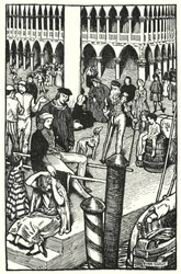 Illustration pour The Cloister and The Hearth par Charles Reade (lithographie)