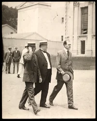 Le président William Howard Taft avec le professeur Arthur Twining Hadley de l