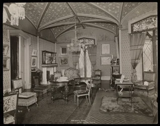 Le salon de la propriété Helen Gould (ancienne résidence de Jay Gould) à Tarrytown, New York