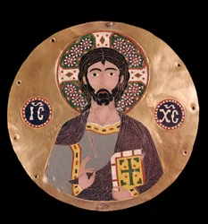 Art byzantin : Christ Pantocrator (Christ en gloire). L