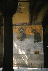 Christ et Saint Jean-Baptiste dans Hagia Sophia (mosaïque)