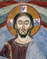 Visage du Christ Pantocrator (détail)