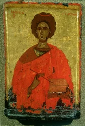 Icône de Saint Pantaleon de Nicomédie (mort vers 305 après J.-C.)