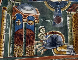 Saint Nicolas consacré évêque de Myre, (détail)