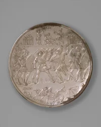 Assiette avec la Bataille de David et Goliath