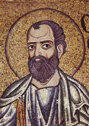 Le Prophète Malachie (détail) des mosaïques intérieures de la basilique Saint-Marc, XIIe siècle
