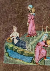 Rebecca et Éliézer au puits, de la Genèse de Vienne