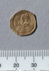 Demi-tremissis de Justinien I, Constantinople, 527-565